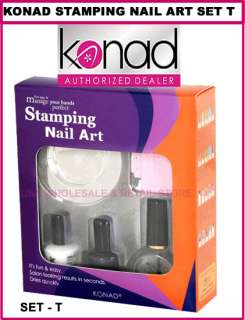 Konad Stamping Nail Art Kit Set T