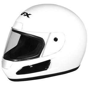 AFX FX 10 Solid Big Head Helmet   Medium/White Automotive