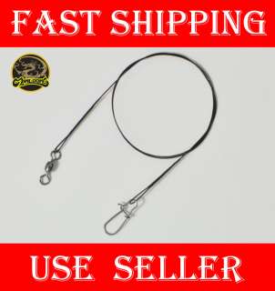 12Pcs. Manloong Fishing Wire Steel Leaders 9/20LB  