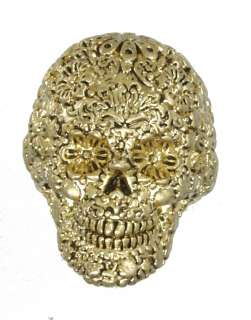 Disney Couture Pirates Caribbean Gold Skull Ring  