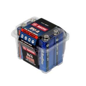  Sanyo 9 Volt Batteries   4 Pack