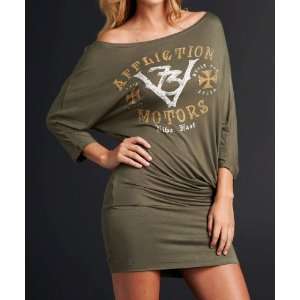  Affliction Motors Womens Harleigh Bling Tunic Dress sz M 