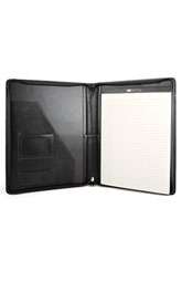 Bosca Leather Zip Closure Letter Pad Cover $185.00