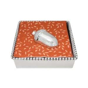   Pearls Napkin Box Set, Acorn Half, Recycled Aluminum