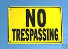 no trespassing sign metal  
