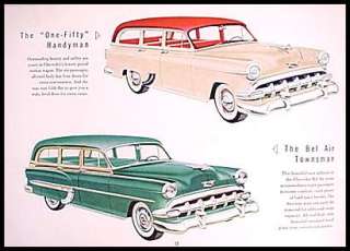 1954 Chevrolet Chevy Prestige Brochure, Bel Air, 210  