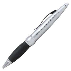 Middle Tennessee State Blue Raiders Brushed Silver Twist Ballpoint Pen 