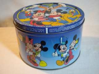   Disney Company Cookie Tin Mickey Minnie Goofy Donald Duck Pluto  