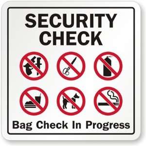  Security Check  Bag Check In progress (with Graphic 