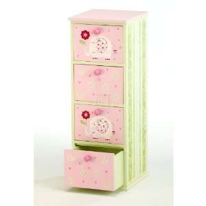    Kindergarten Plus 4 Drawer Cabinet (Pink Elephant)
