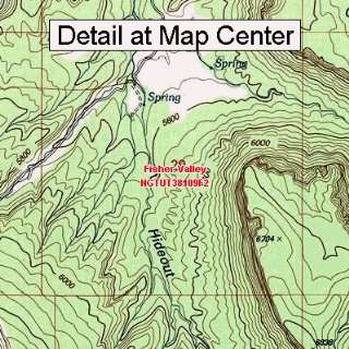  USGS Topographic Quadrangle Map   Fisher Valley, Utah 