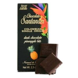 Chocolate Santander Dark Chocolate and Pineapple Bar (2.4 oz/70 g)