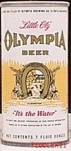 OLYMPIA BEER 7 OUNCE S/S CAN  DARK ORANGE // OLYMPIA WASHINGTON ONLY 