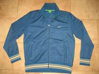 HUGO BOSS GREEN Blue Jacket Sweater Coat Sweatshirt L  