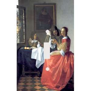 Johannes Vermeer Girl with a Wine Glass Decorative Switchplate Cover