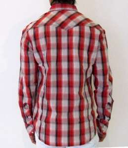 True Religion Shirt Long Sleeve Rocky Plaid Red Men New with tags 