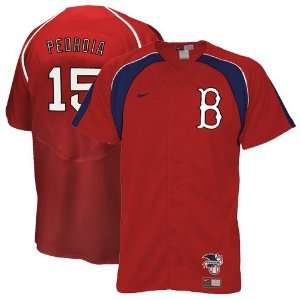   Boston Red Sox Youth Red #16 Dustin Pedroia Home Plate Baseball Jersey