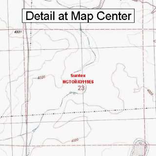  USGS Topographic Quadrangle Map   Suntex, Oregon (Folded 