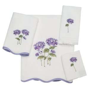  Avanti Garden Bloom 4 Piece Towel Set, White