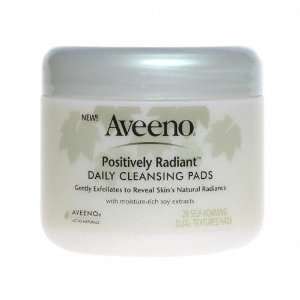  Aveeno Positively Radiant Cleansing Pads 28 piece Health 