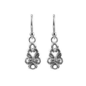 Barse Sterling Silver Lace Swirl Earrings Jewelry