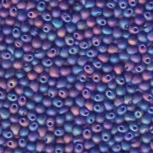  Blue Ab Matte Miyuki 3.4mm Fringe Seed Bead Glass Tear 