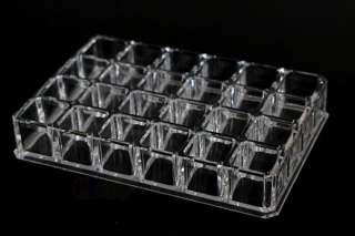 24 Square Space Luxury Clear Acrylic Organizer