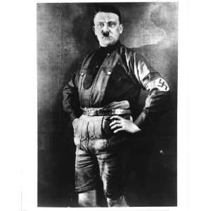   1925 Natl Archives Photo Hitler Bavarian Costume 