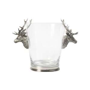 Vagabond House Deer Glass Ice Bucket