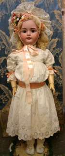Large & Lovely 33 Simon & Halbig 1078 Antique Bisque Head Doll w 