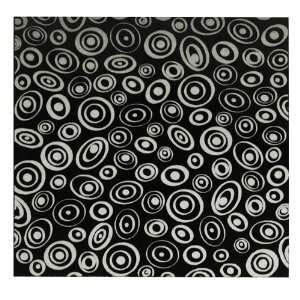   Metal Sheet Black With Retro Pattern   3x3 Inch Arts, Crafts & Sewing