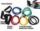 Resistance bands 11 pcs Fitness Exercise Tube p90x yoga workout abs 