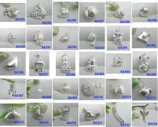 30 Kinds Multiple Choose 925 Sterling Silver Pendant / Charms / Beads 