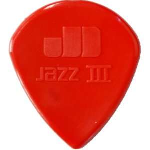    Dunlop Nylon Jazz Pick Pack, Sharp/Red Musical Instruments