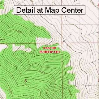  USGS Topographic Quadrangle Map   Irvine Hill, Montana 