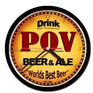  POV beer and ale cerveza wall clock 