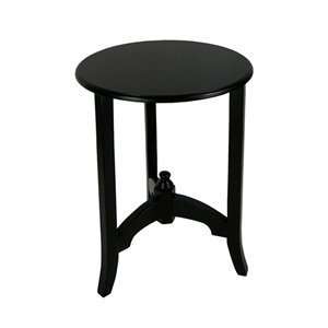   Rattan FP 3053 Tall Wooden Round End Table 