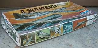 1980 MONOGRAM~WWII U.S.A.F.B 36 PEACEMAKER BOMBER AIRPLANE MODEL KIT~1 