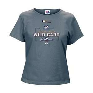 Milwaukee Brewers 2008 NL Wild Card Champions Womens Authentic 