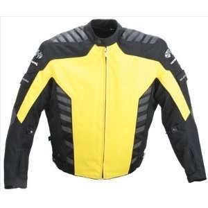  Joe Rocket Airborne Mens Textile Motorcycle Jacket Yellow 