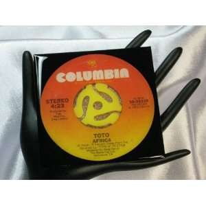  Toto 45 rpm Record Drink Coaster   Africa Kitchen 