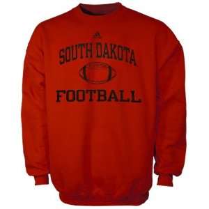 NCAA adidas South Dakota Coyotes Vermillion Collegiate Crew Sweatshirt