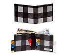 Dynomighty Black Plaid MIGHTY WALLET Tyvek free ships