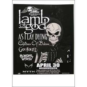  Lamb Of God   Posters   Limited Concert Promo