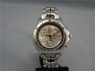 Mens Tag Heuer S/EL Chronograph Wrist Watch Great  