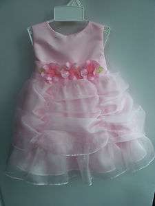 new baby girl easter pageant flower girl birthday PINK dress 6m 12m 