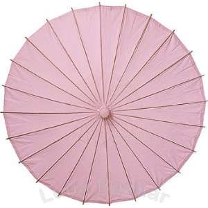 Rose Quartz Pink 28 Inch Paper Parasol 