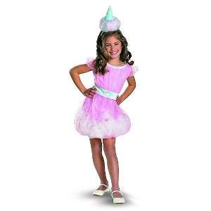 New Girls COTTON CANDY Land Pink Dress Halloween Costume Sz S 4 6X NWT 