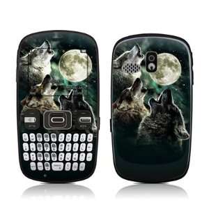 Three Wolf Moon Design Protective Skin Decal Sticker for Samsung R350 