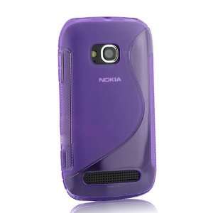  Nokia Lumia 710 Two Tone Tpu Case (S Shaped)   Purple 